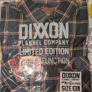 Dixxon Punk Rock Museum Flannel Mens XL **Rare Exclusive Collaboration** NWT